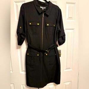 Elbow Sleeve Roll Tab Dress NWT